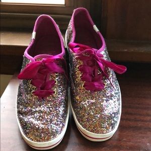 Kate Spade Multi Colored Sparkle Keds